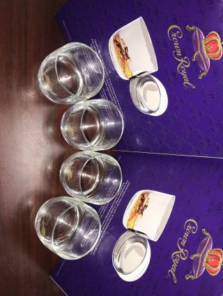 Crown Royal Glass Cups (SET OF FOUR) 2