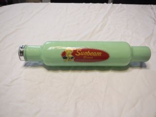 Sunbeam Licensed Product Jadeite Rolling Pin With Sunbeam Girl