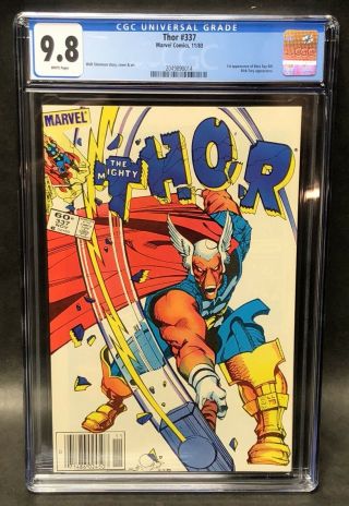 Thor 337 - Cgc 9.  8 Nm/mt (1st App.  Of Beta Ray Bill ; White Pages)