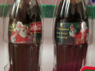 Six Evolution of Santa Coca Cola Bottle Ornaments 1931 - 1936 set 1 4