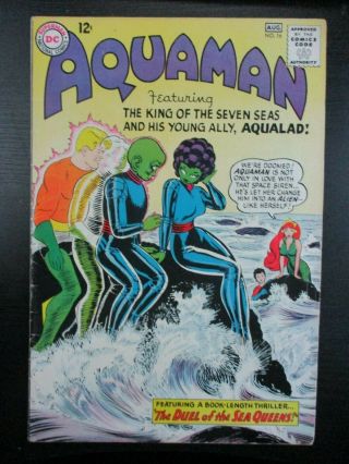 Aquaman 16,  Fn,  1964 Dc Comic,  Duel Of The Sea Queens,  Silver Age