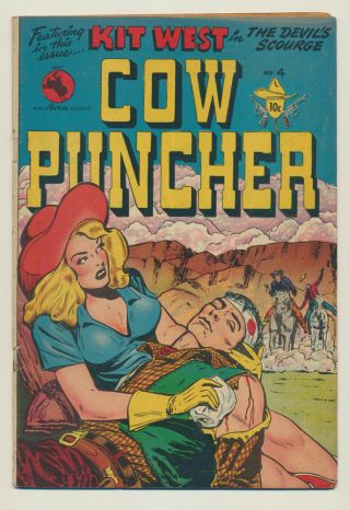 Cow Puncher No.  4 1948 - Headlights,  Bondage,  Kit West In The Devil 