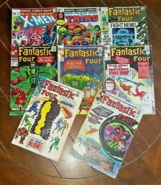 8 X Reader Comics: Fantastic Four,  X - Men & The Thing (marvel,  Silver/bronze)