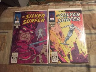 Silver Surfer 1 & 2 Complete Limited Series Stan Lee & Moebius [marvel,  1988]