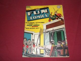 More Fun Comics 97 Dc 1944 Golden Age 6.  5/7.  0 Comic Green Arrow Speedy Wow