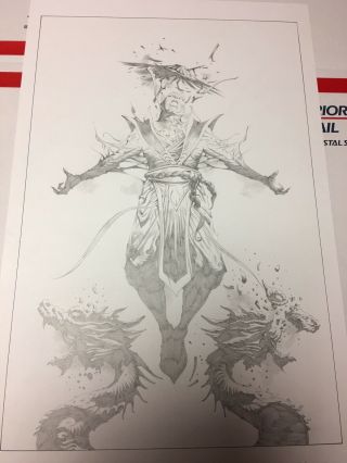 Mortal Kombat X 10 Cover Jae Lee Art Raiden Published Comic