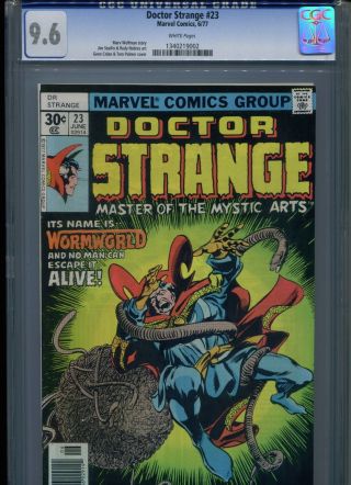 Dr Doctor Strange 23 Cgc 9.  6 (1977) White Pages Only 5 Higher @ 9.  8
