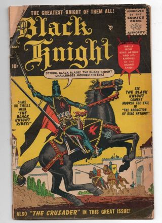 Atlas Comics Black Knight 1 1955 Stan Lee Maneely Lower Grade Marvel
