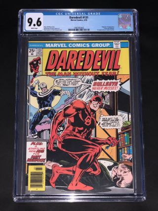 Daredevil 131 Cgc 9.  6 White Pages (1st Appearance Of Bullseye) Key Issue 1976