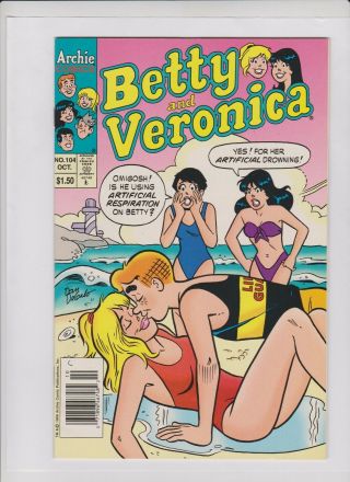 Betty And Veronica 104 Nm,  Sexy Beach Bikini Cover,  Gga,  Dan Decarlo Cvr & Art