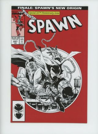 Spawn 227 Sketch B&w Image Comic Book Spider Man Homage Cover Todd Mcfarlane