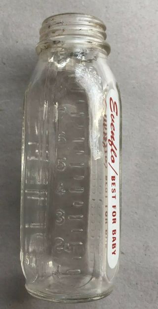 Vintage Small Evenflo Best for Baby Baby Doll Glass Bottle 3 