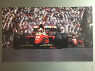 1994 Gerhard Berger’s Ferrari Formula 1 Race Car Print,  Picture,  Poster Rare
