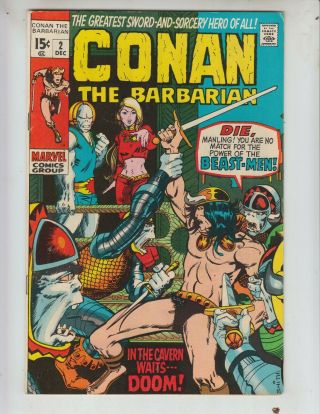 Conan The Barbarian 2 F,  (6.  5) 12/70 Barrie Windsor Smith Cover And Artwork