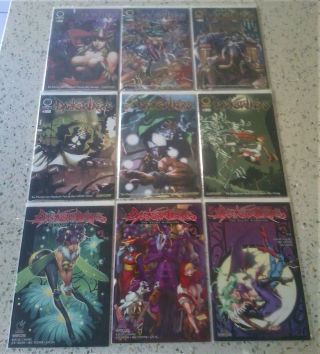 Darkstalkers The Night Warriors Complete Set Of 9 Udon Comics 1 2 3 4 5 6 7 8