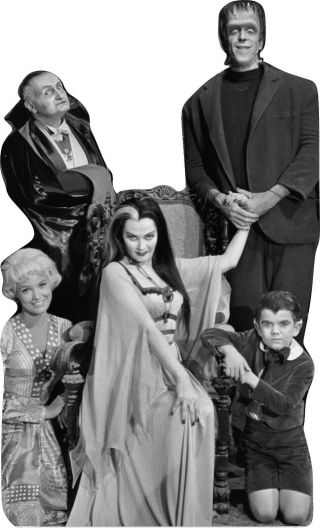 The Munsters - Family Photo - 75 " Tall Life Size Cardboard Cutout Standup Standee