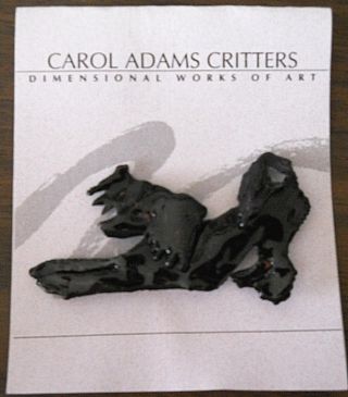 Chinese Crested Dog By Carol Adams Critters Handmade Pin Enameled Metal