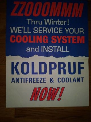 1959 Citgo Advertising Poster " Koldpruf "