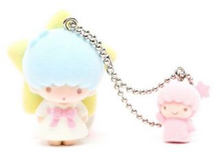 Little Twin Stars Kiki Flocked Keychain With Fairy Kawaii Japan Import Rare