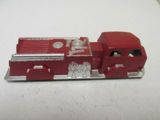 Mc392 Vintage Midgetoy Diecast Jumbo Red Fire Truck 5 3/4 X 1 5/8 "
