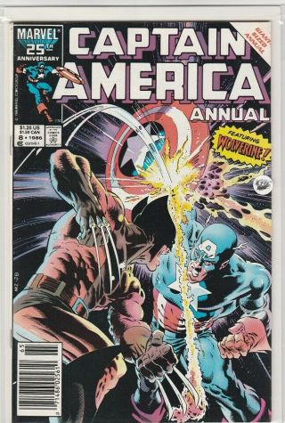 Captain America Annual 8 (vf - Nm,  9.  0) (1986),  Wolverine