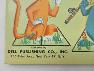 Vintage 1959 YOGI BEAR Hanna Barbera Dell Book Punch - Out Figures Playset wz5016 6