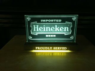 Vintage Heineken Light Up Beer Sign Great