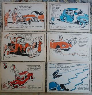 Chrysler Plymouth Advertising Postcards 1940 ' s? Magruder Motor Co Glasgow Mt 2