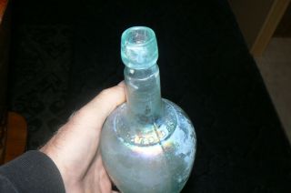 1870s Catsup Bottle Rare Loren J Wicks Bridgeton N J Applied Lip