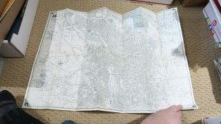 Two Vintage Flying A Gas Road Maps of Portland and Seattle Circa 1960s 3
