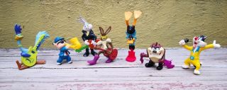 1994 Pepsi Promo Mexico Set Of 7 Looney Tunes Characters Rock Band Pvc Figures