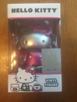 Sdcc 2019 Loot Crate Exclusive Vinyl Hello Kitty Limited Edition Silver/chrome