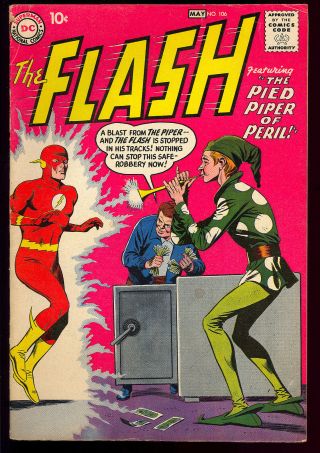 The Flash 106 Scarce 1st App.  Gorilla Grodd Dc Comic 1959 Vg,