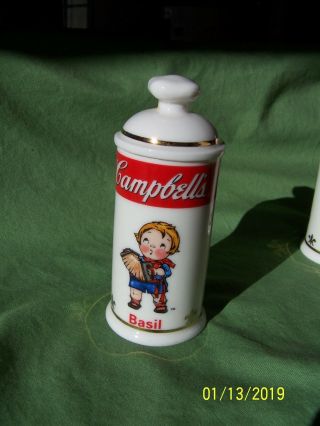 Danbury - Campbell Soup Spice Jar - Basil - - 1995