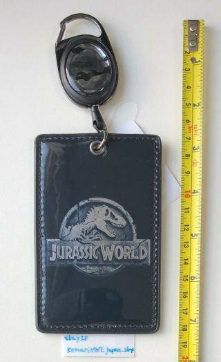 Jurassic Park Logo Black Bag Carm Card Case Usj Limited Item Japan 2019