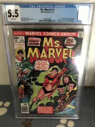 Ms.  Marvel 1 Cgc 5.  5 (marvel 1977) Affordable Key Issue