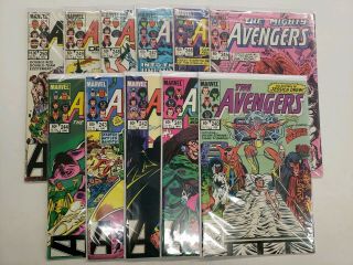 The Avengers 240 - 250 Vf - Nm 1983 Marvel Comics