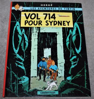 Vintage HergÉ Les Adventures De Tintin Vol 714 Pour Sydney Hard Cover