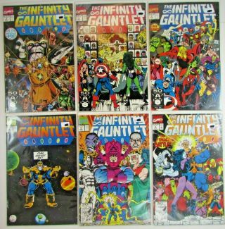 The Infinity Gauntlet Complete Set 1 2 3 4 5 6 (marvel 1991) Thanos Endgame