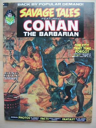 Savage Tales 2 Marvel Comics Conan The Barbarian Fine 1973 Barry Smith Red Nails