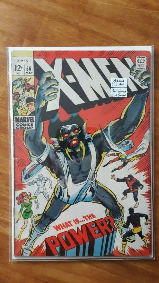 X - Men 56 Adams Art 1st Havok No Costume Marvel Comic Book Rm15 - 33
