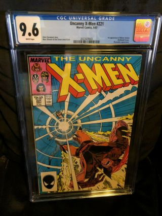 Uncanny X - Men 221 Cgc 9.  6 Marvel 1987 1st Appearance Mister Sinister Not 9.  8