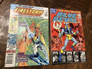 Fury Of Firestorm 24 Upc First Blue Devil Plus Blue Devil 1 To Be In Swamp Thing