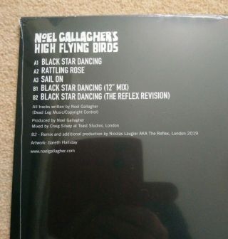 NOEL GALLAGHER HIGH FLYING BIRDS.  BLACK STAR DANCING EP.  PICTURE DISC.  Rare 2