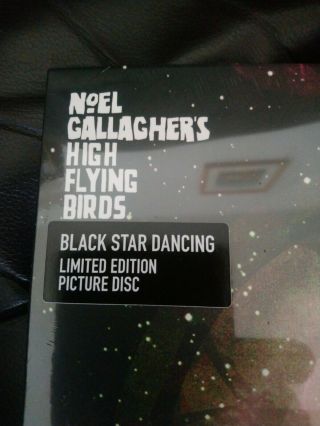 NOEL GALLAGHER HIGH FLYING BIRDS.  BLACK STAR DANCING EP.  PICTURE DISC.  Rare 3