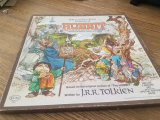 The Hobbit Deluxe 2 Record Album 1977 Rankin Bass J.  R.  R.  Tolkien