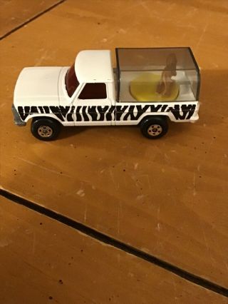 Matchbox Rolamatics Wild Life Truck No 57 Zebra Print