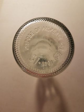 Vintage Coca cola Coke bottle 10 oz w/ lid cap Clear Glass 8 inch Rare Soda Pop 4