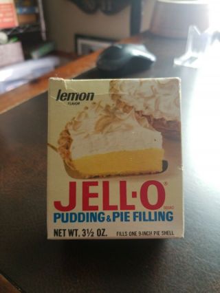 Vintage 1950s Jello Instant Pudding Lemon