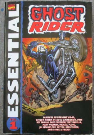 Essential Ghost Rider Vol.  1 Marvel Tpb Gerry Conway Mike Ploog Horror Superhero